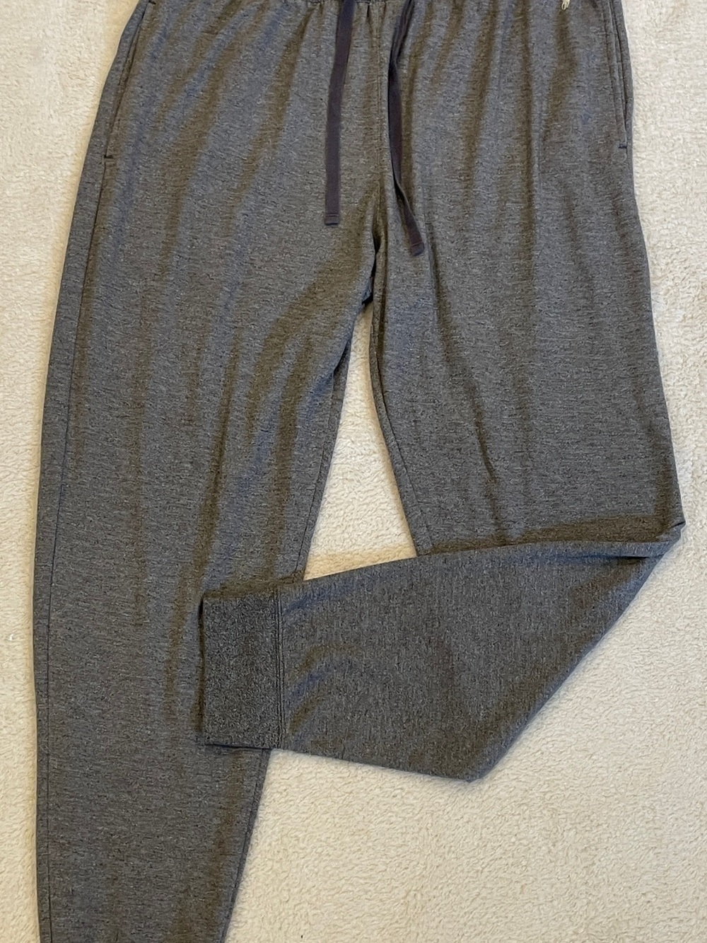 Polo Ralph Lauren Men XL Pajama Jogger Pants Charcoal Gray Thermal Lounge Sleep